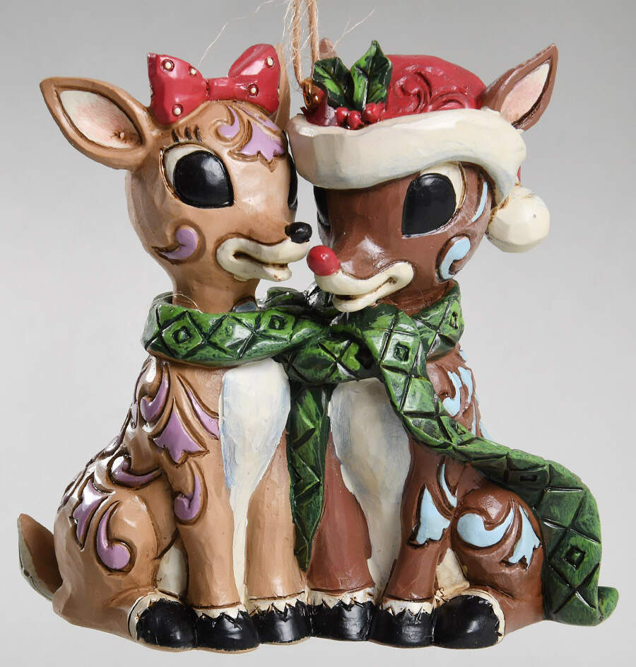 Rudolph Traditions Ornaments Rudolph And Clarice - No Box 60 by Jim Shore-1