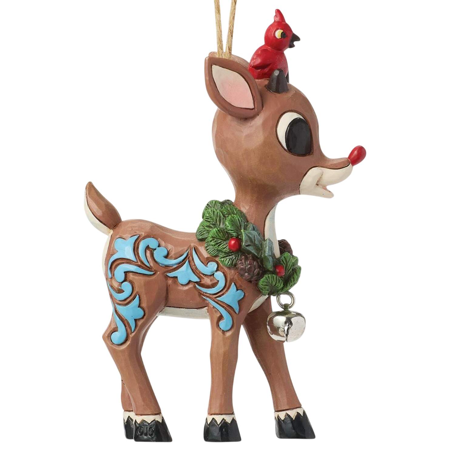 Rudolph Traditions Ornaments Rudolph With Wreath - Boxed by Jim Shore-1