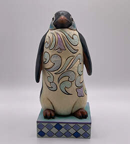 Birds Frosty Feathers - Penguin - Boxed by Jim Shore-1