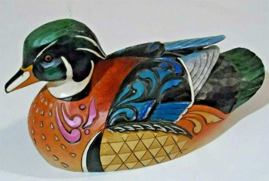 Birds Just Duckie - Duck Decoy - No Box by Jim Shore-1