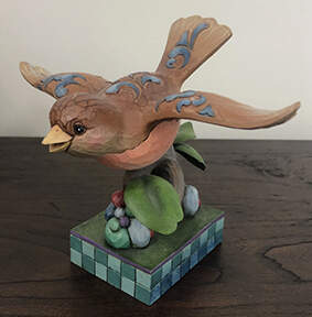 Birds Spring's Messenger - Robin - No Box by Jim Shore-1