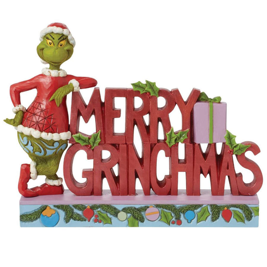 The Grinch - Dr Seuss Merry Grinchmas - No Box by Jim Shore-1