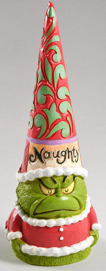 The Grinch - Dr Seuss Naughty/Nice Grinch Gnome - Boxed by Jim Shore-1