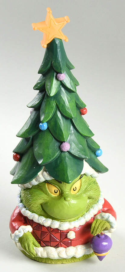 The Grinch - Dr Seuss Grinch Gnome With Tree Hat - Boxed by Jim Shore-1