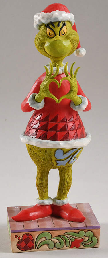 The Grinch - Dr Seuss Grinch With Heart Hands - Boxed by Jim Shore-1