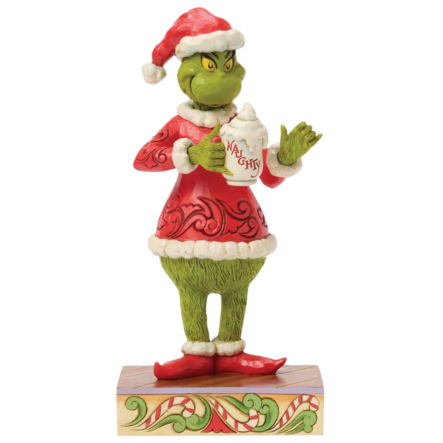 The Grinch - Dr Seuss Grinch With Hot Chocolate Mug - Boxed by Jim Shore-1
