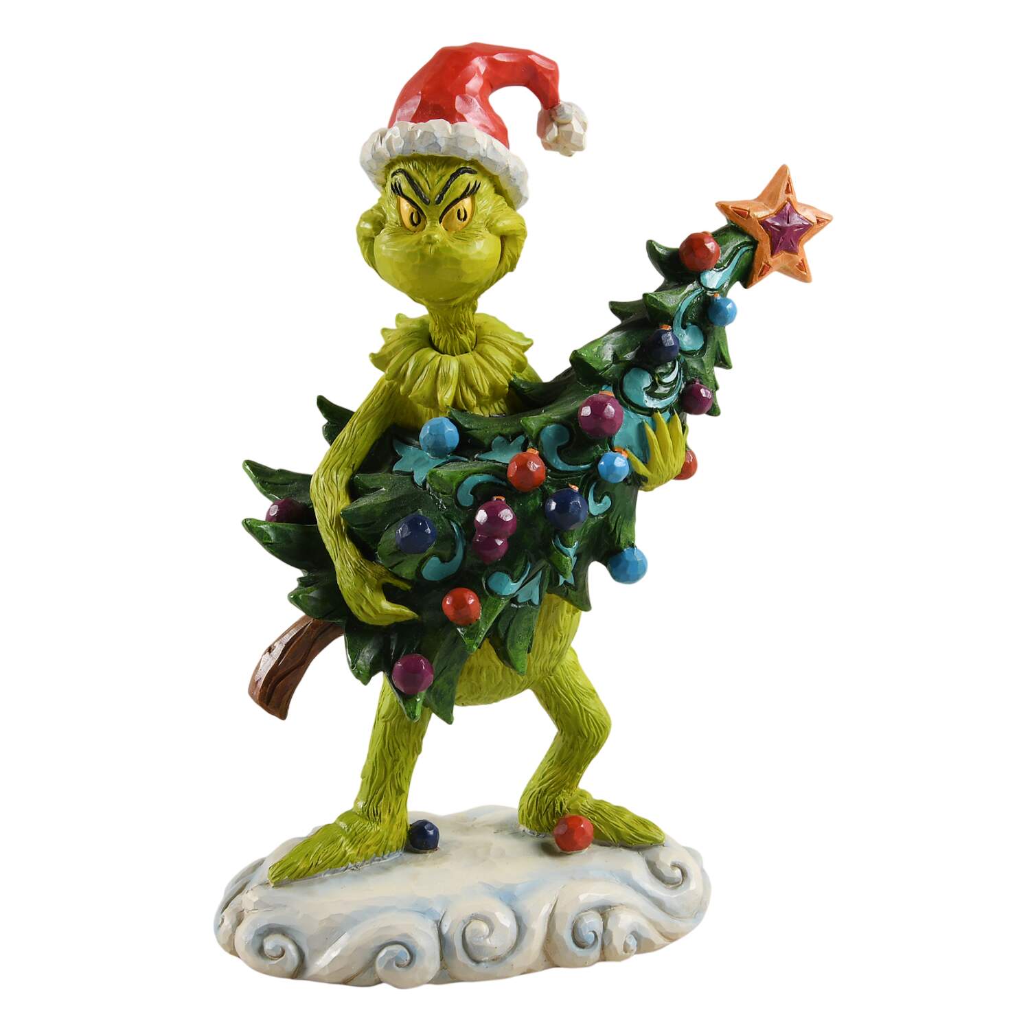 The Grinch - Dr Seuss Grinch Stealing Tree - Boxed by Jim Shore-1