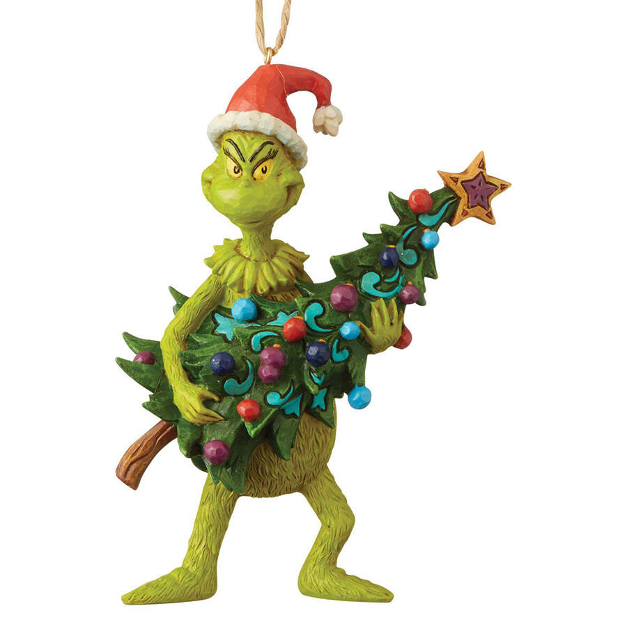 Grinch Ornaments Grinch And Tree - Boxed by Jim Shore-1