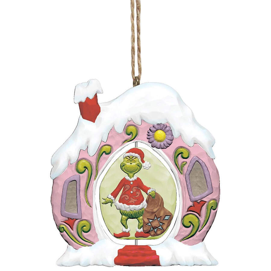 Grinch Rotating Center Ormaments Whoville House - No Box Nb2025 by Jim Shore-1