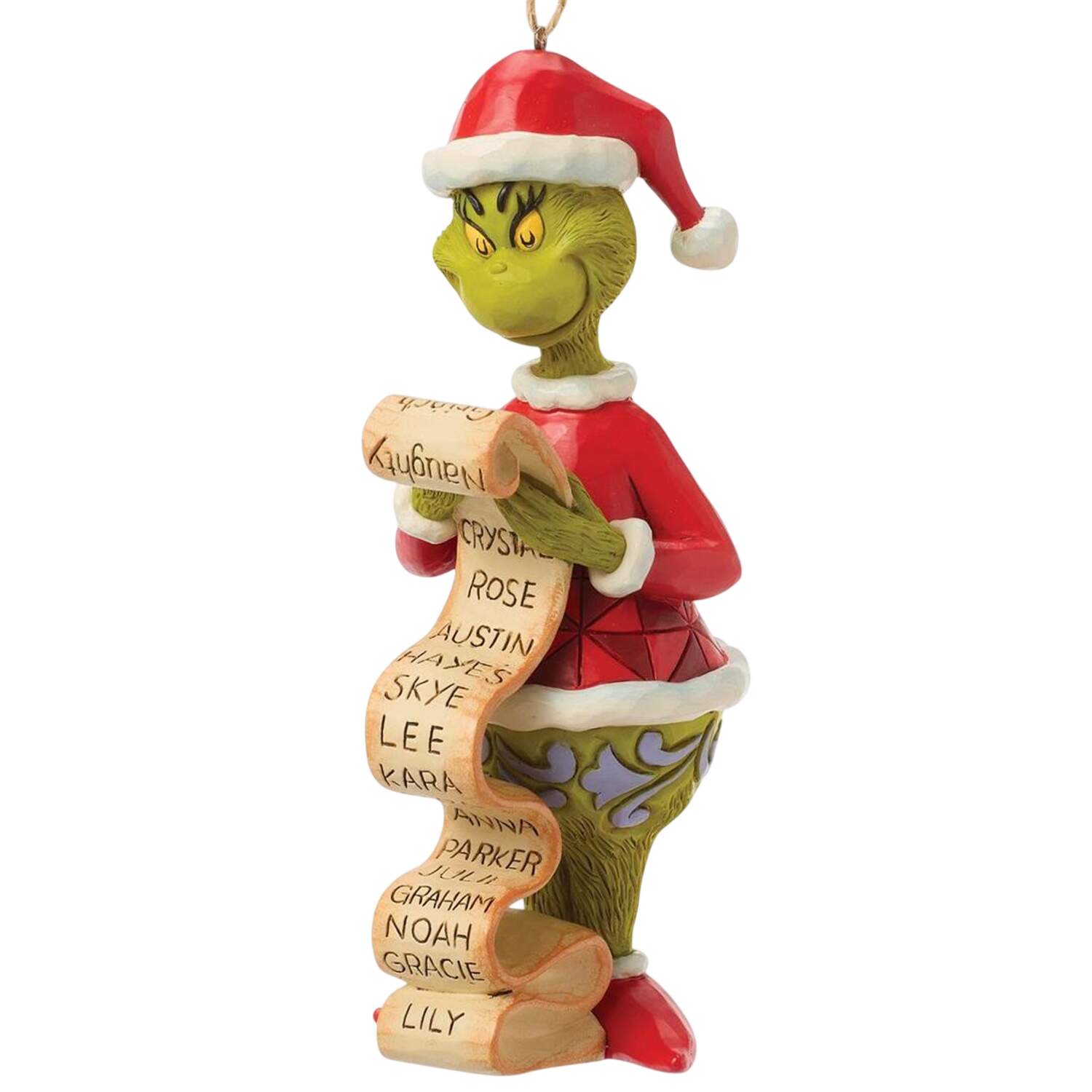 Grinch Ornaments Grinch With List - Boxed by Jim Shore-1