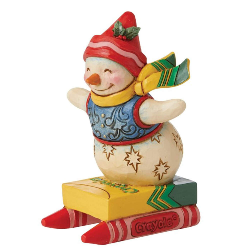 Crayola Christmas Crayola Snowman Mini Figurine - Boxed by Jim Shore-1