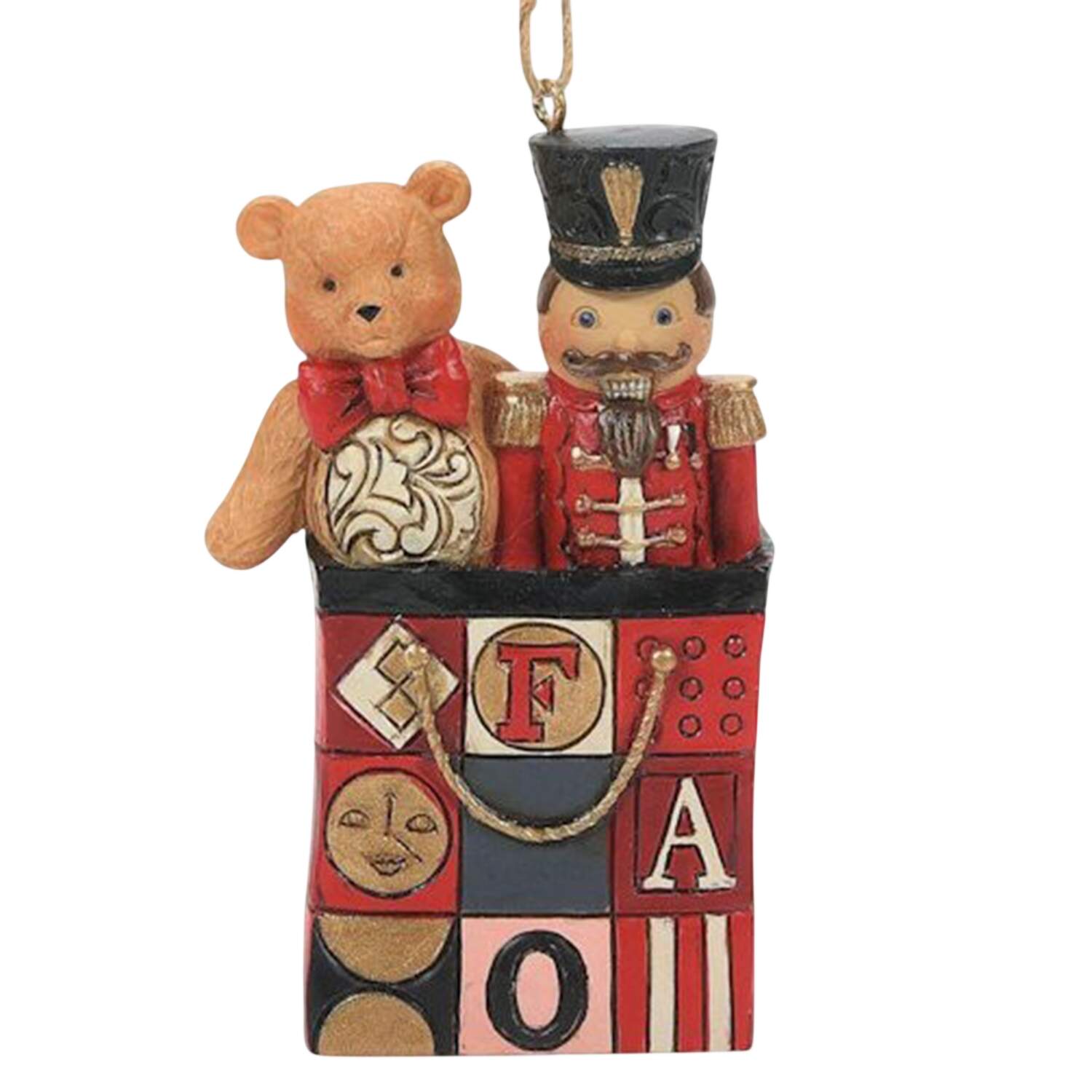 FAO Schwarz Fao Gift Bag Ornament - Boxed by Jim Shore-1