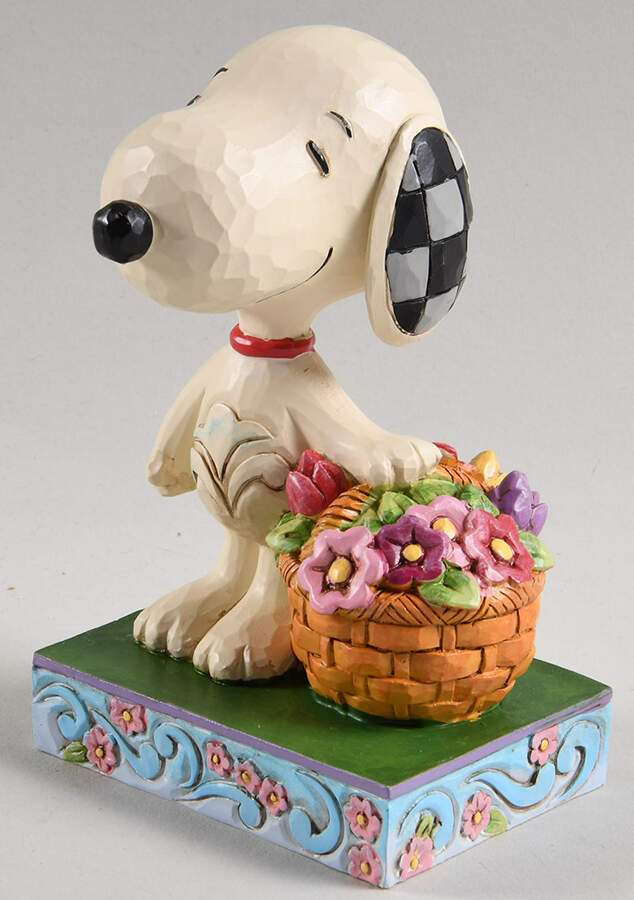 Peanuts Happiness Is A Basket Of Blooms - Boxed by Jim Shore-1