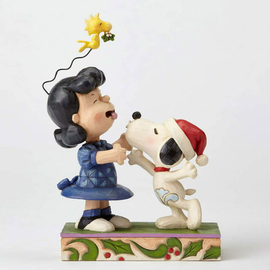 Peanuts Christmas Mistletoe Mischief - Boxed by Jim Shore-1