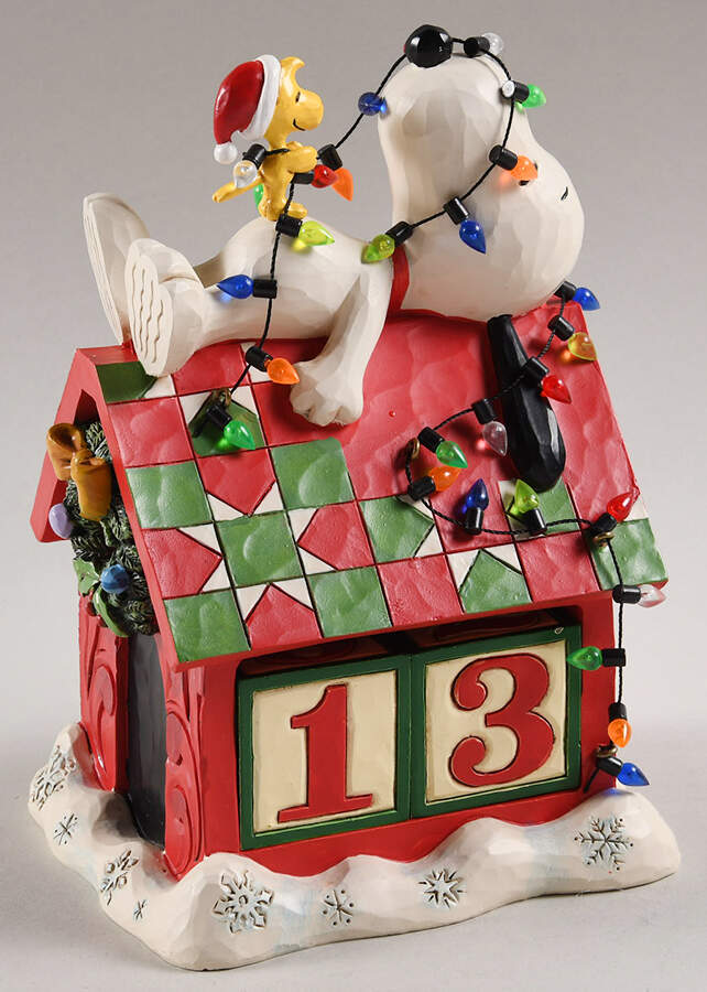Peanuts Christmas Snoozing 'Til Christmas - Countdown Cale - With Box by Jim Shore-1