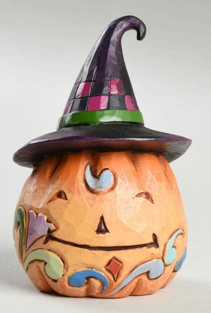 Halloween Minis Mini Pumpkin With Hat - Boxed by Jim Shore-1