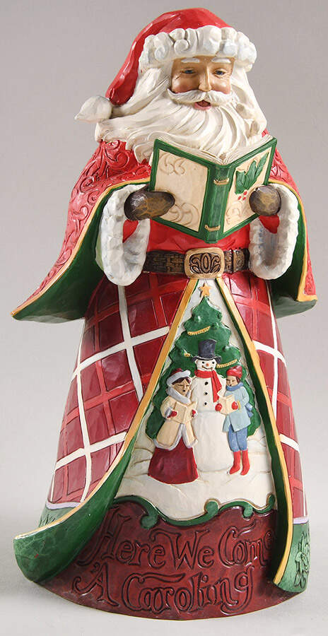 Christmas Song Santas Here We Come A Caroling - No Box by Jim Shore-1
