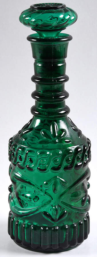 Jim Beam Glass Decanter Pressed Crystal Decanter - No Box by Jim Beam-1