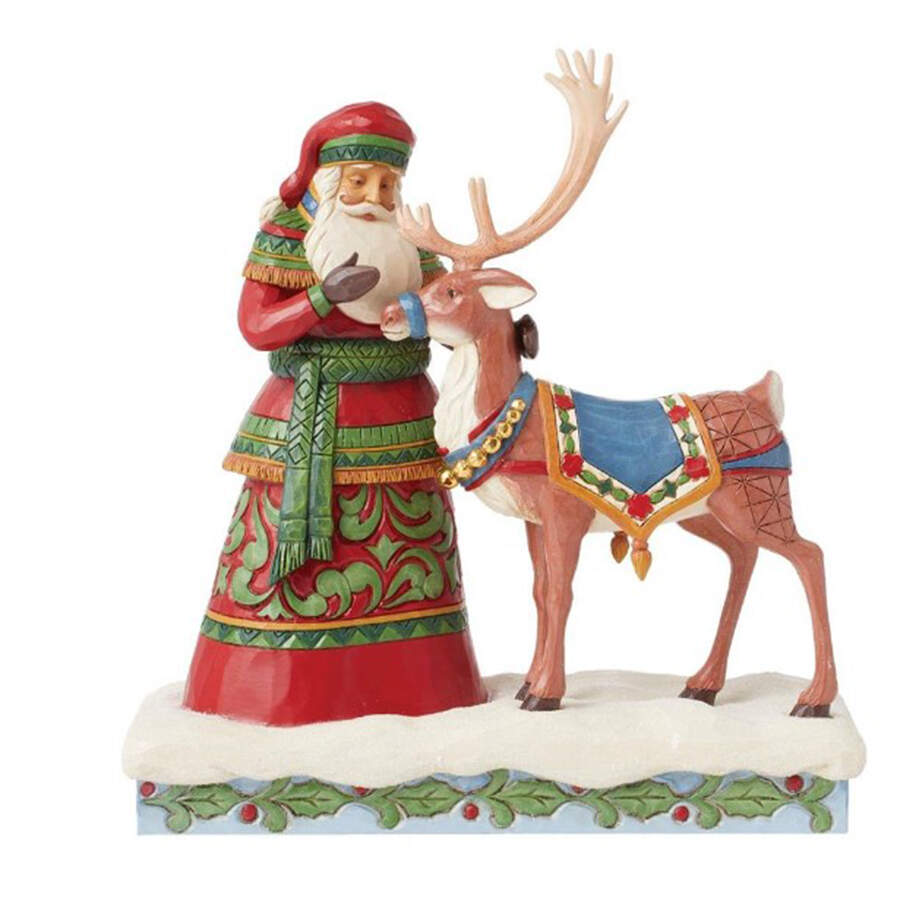 Lapland Santa Series My Deer Helper - No Box by Jim Shore-1
