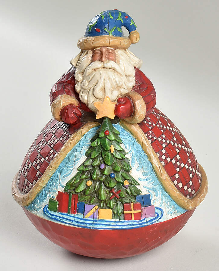Classic Santas Gather Round-Roly Poly - Boxed by Jim Shore-1