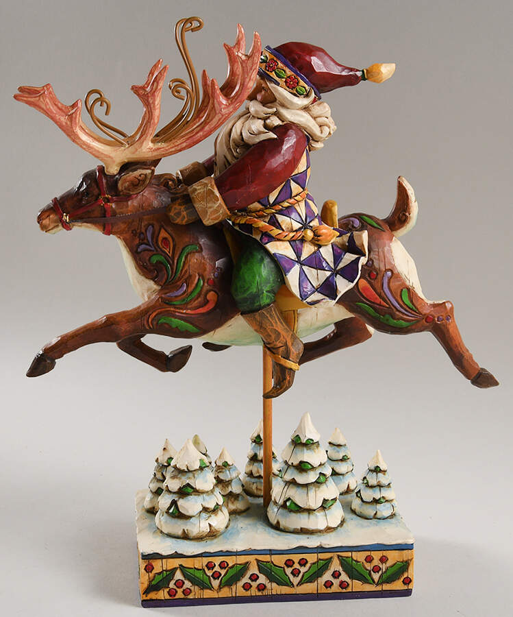 Classic Santas Santa Did Ride - No Box by Jim Shore-1