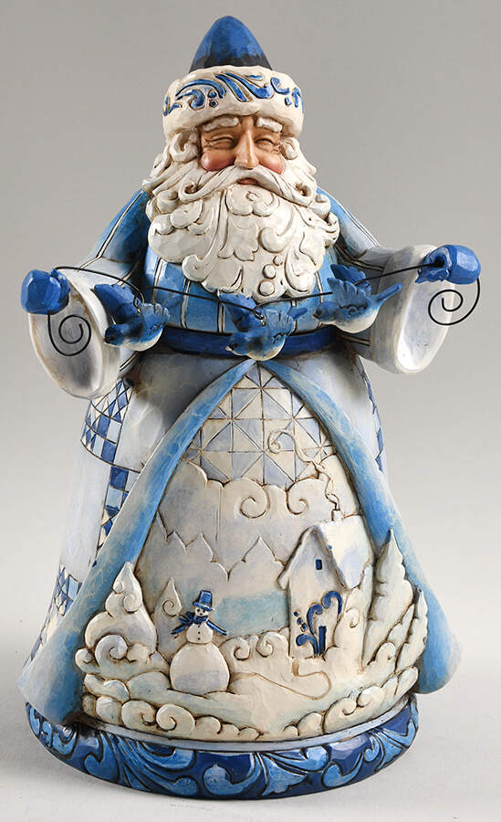 Classic Santas It's A Blue Christmas - Boxed by Jim Shore-1