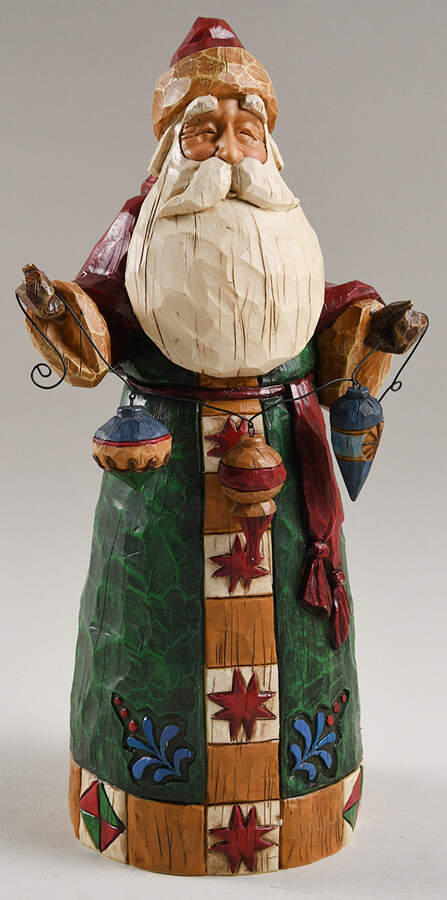 Classic Santas Santa With Ornaments - Boxed by Jim Shore-1