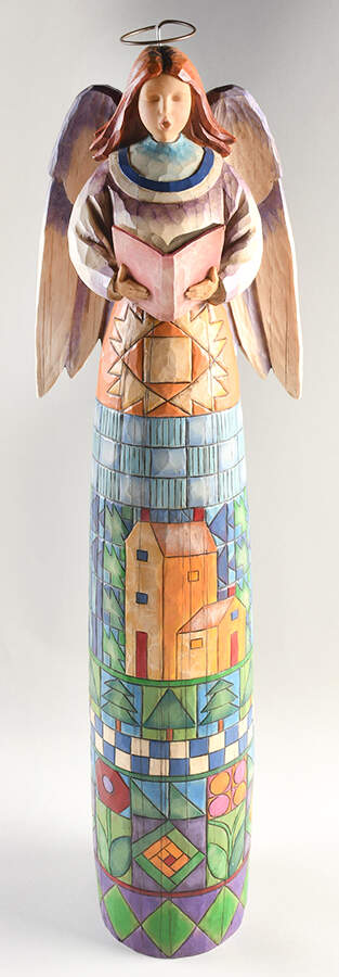 Christmas Floor Statues Singing Makes The Heart Glad - Boxed by Jim Shore-1