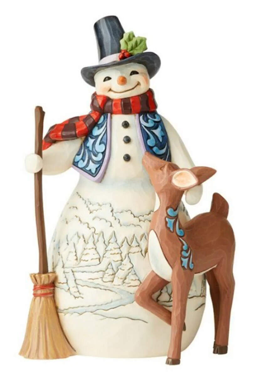 Snowman & Friends Annual Figurine A Wonderland Among Friends - Boxed by Jim Shore-1
