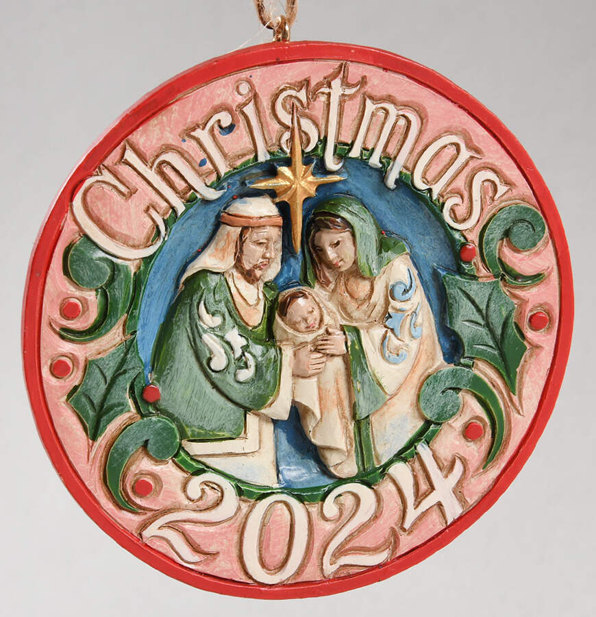Annual Ornament 2024 - Holy Family - Boxed by Jim Shore-1