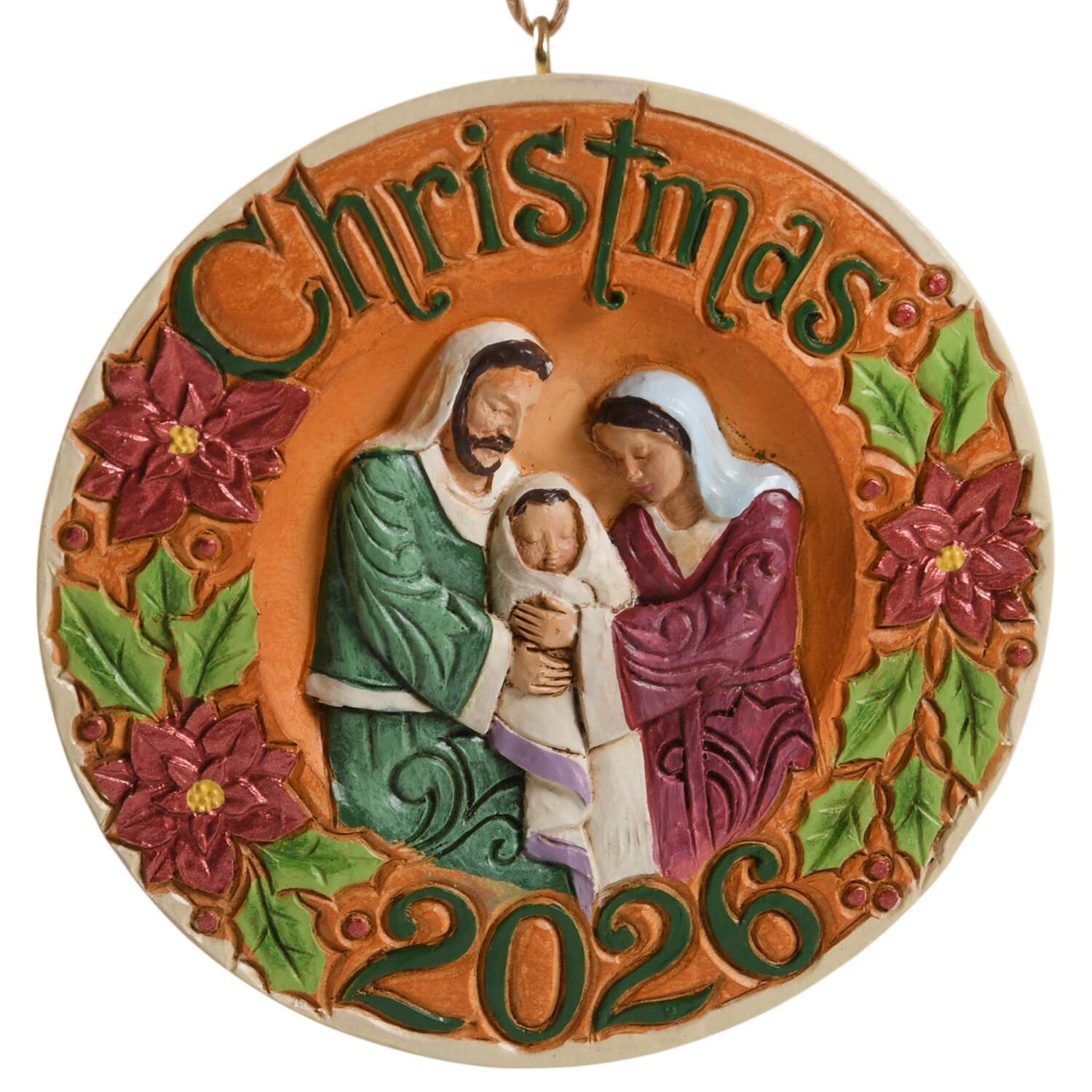 Annual Ornament 2026 - Holy Family - Boxed by Jim Shore-1