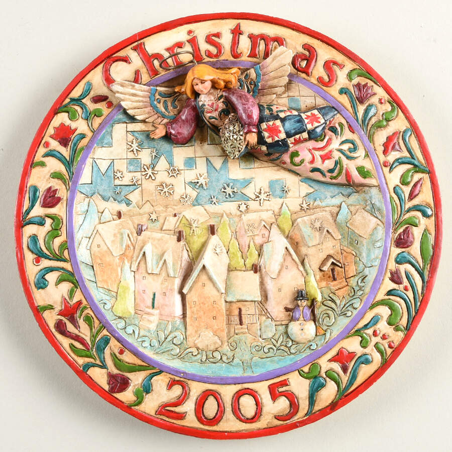 Annual Christmas Plate Sowing Joy - With Box by Jim Shore-1