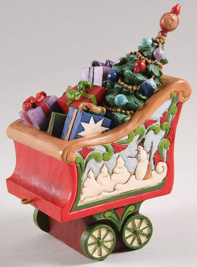 Holiday Express Figurines Tidings In Tow - No Box by Jim Shore-1