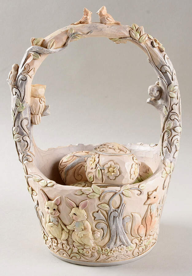 Annual Easter Basket Follow Your Path - With Box by Jim Shore-1