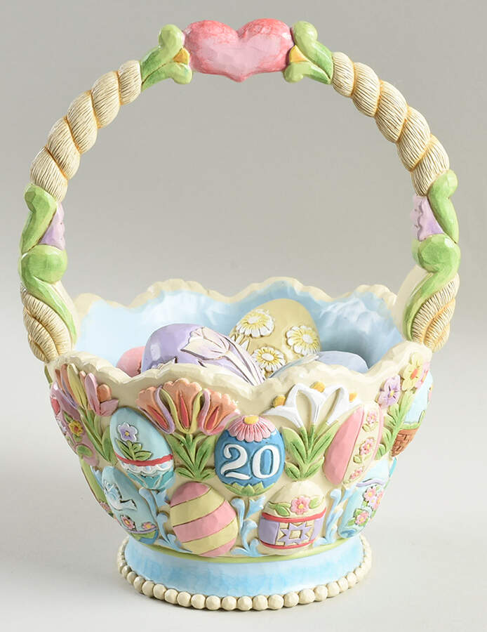 Annual Easter Basket Eggs-Stra Special Easter Basket - No Box by Jim Shore-1