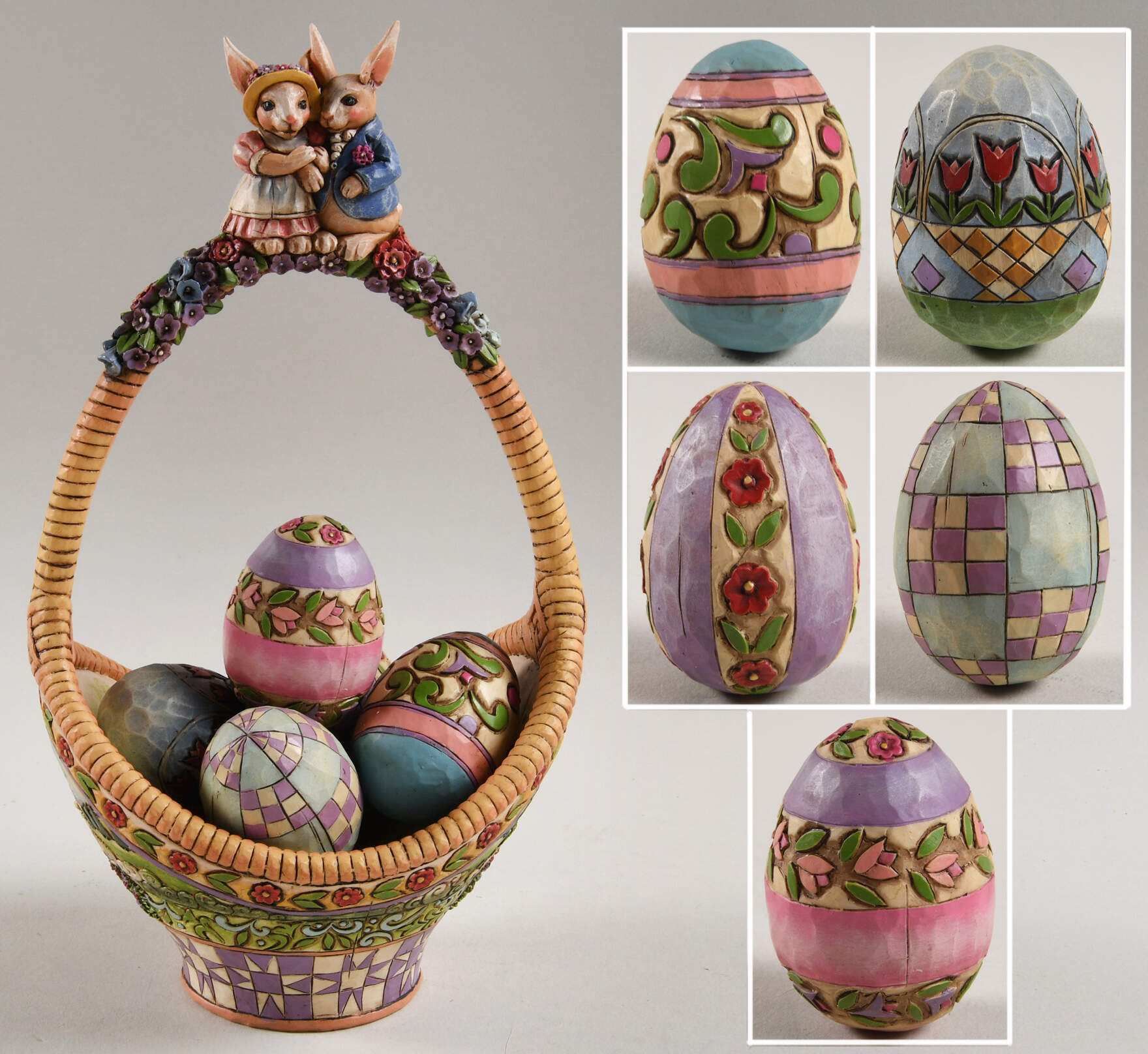 Annual Easter Basket Gathering Joy - No Box by Jim Shore-1