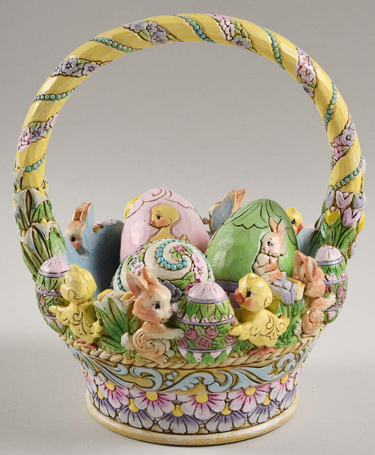 Annual Easter Basket A Tisket A Tasket - Boxed by Jim Shore-1