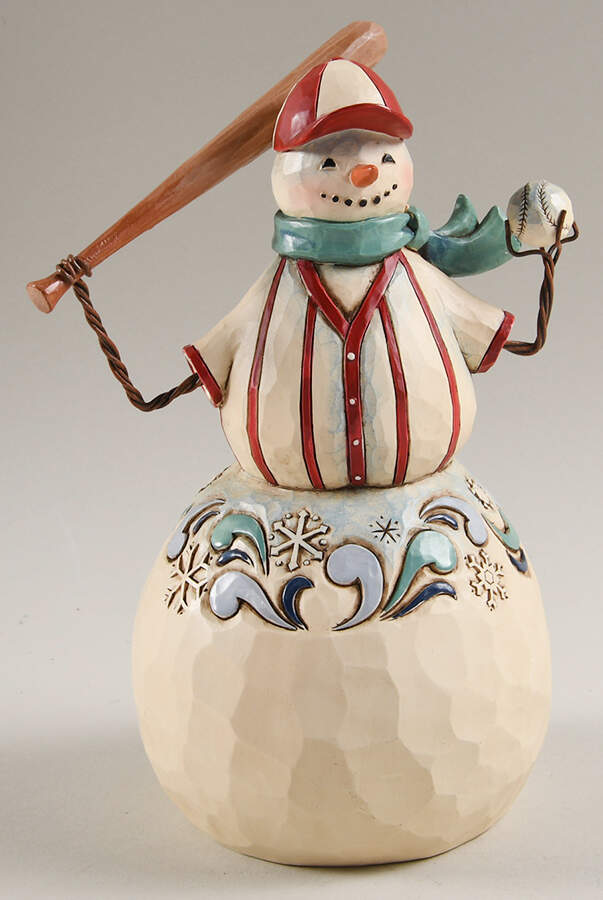 Snowmen Three Balls, No Strikes - Boxed by Jim Shore-1