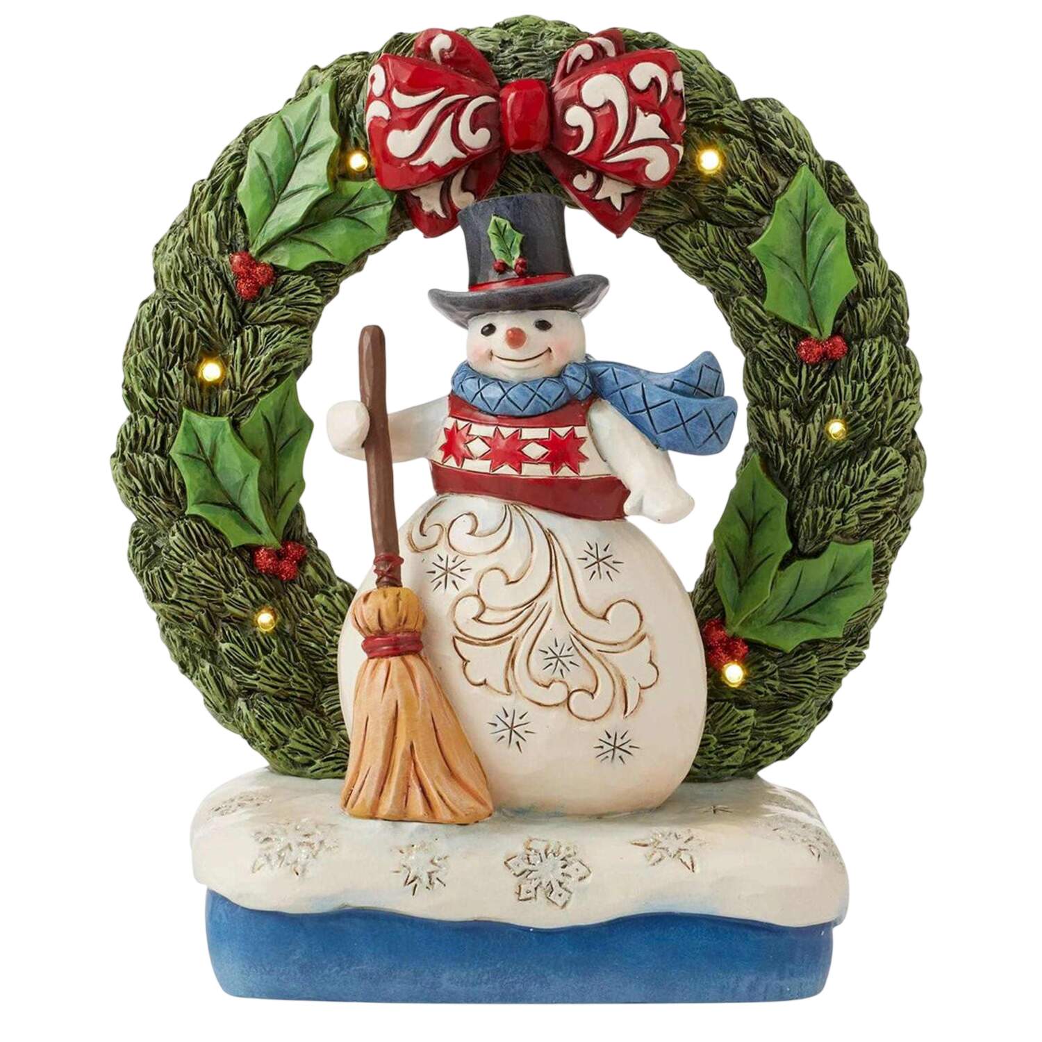 Snowmen May Your Holidays Be Wreathed In Joy - Boxed by Jim Shore-1