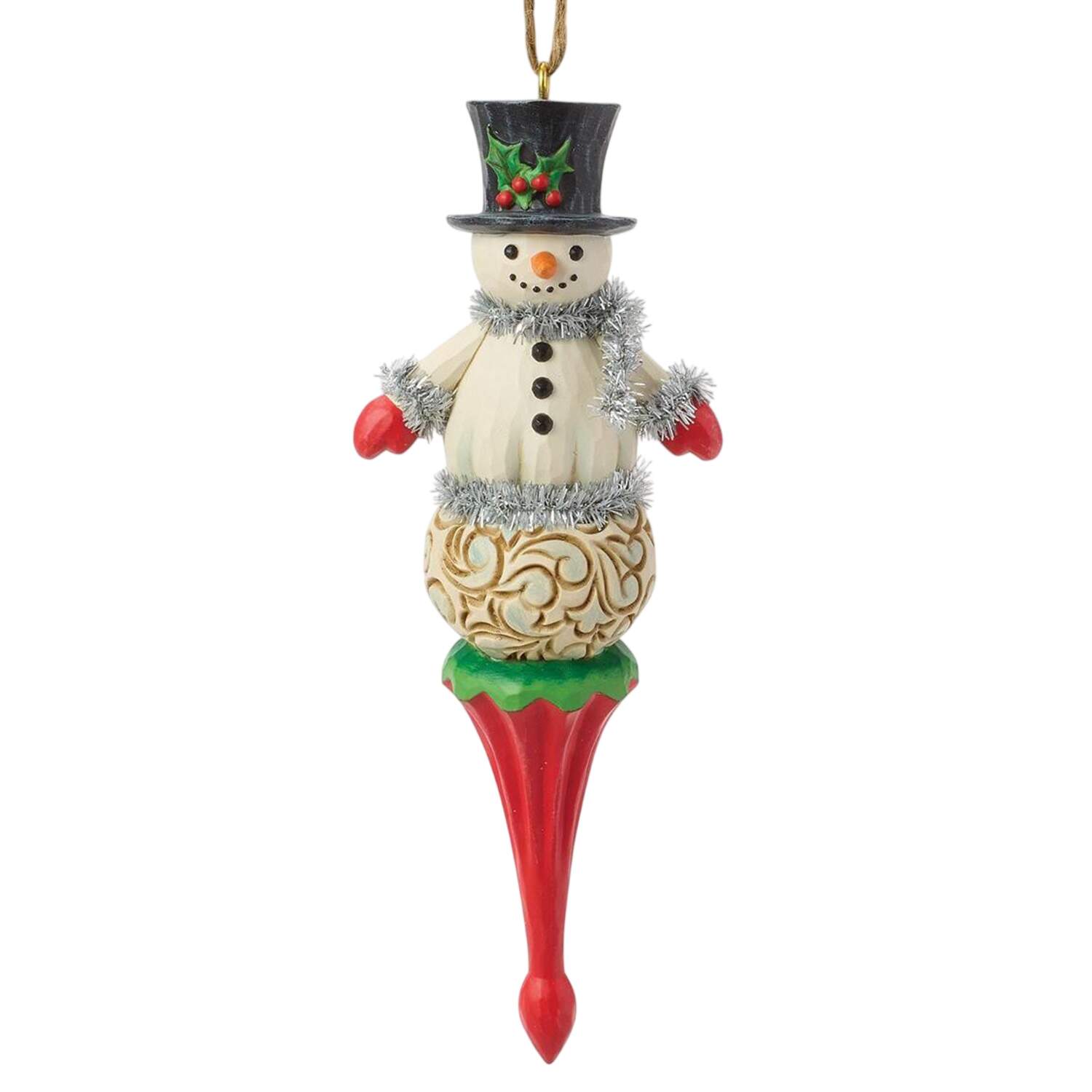 Snowman Ornaments Snowman Finial - No Box by Jim Shore-1