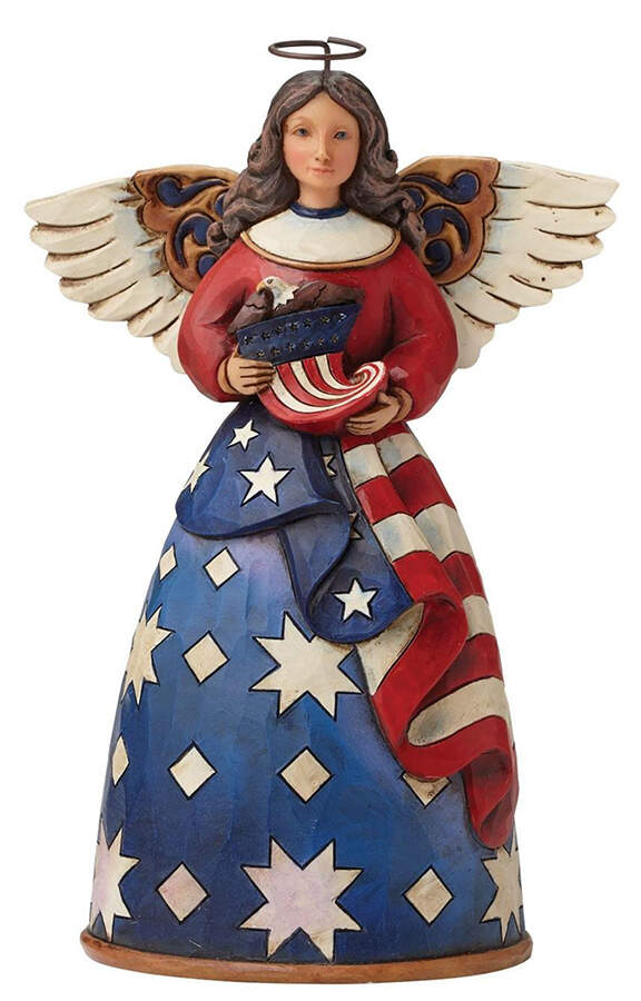 Patriotic Bless The Stars And Stripes - Boxed by Jim Shore-1