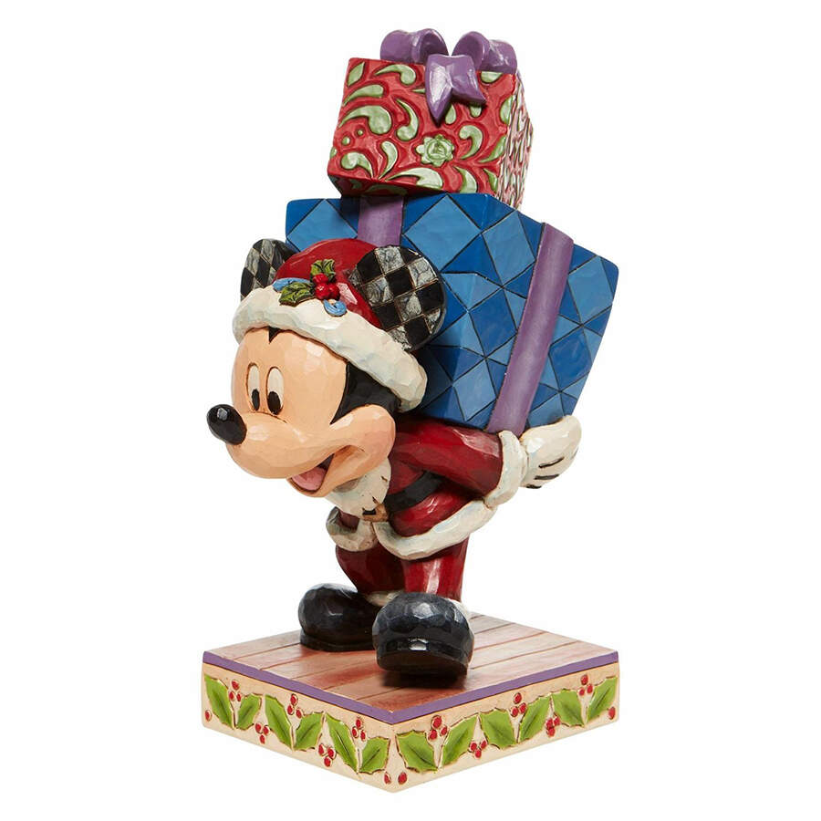 Mickey & Friends Christmas Here Comes Old St. Mick - Boxed by Jim Shore-1