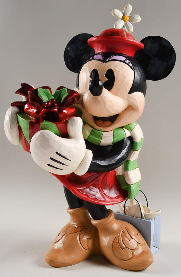 Mickey & Friends Christmas Holiday Minnie With Presents - Boxed by Jim Shore-1