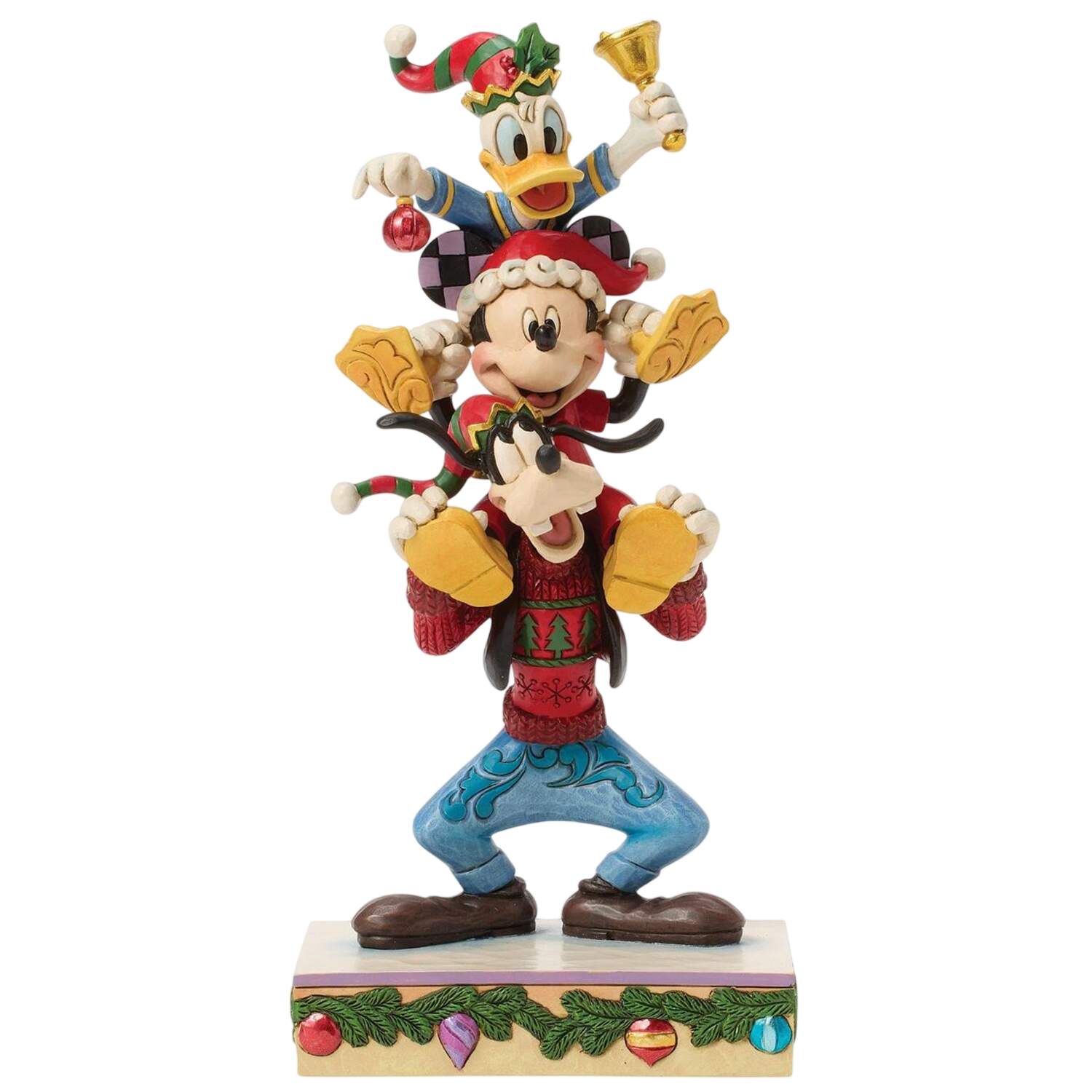 Mickey & Friends Christmas A Holiday Pile Up - No Box by Jim Shore-1