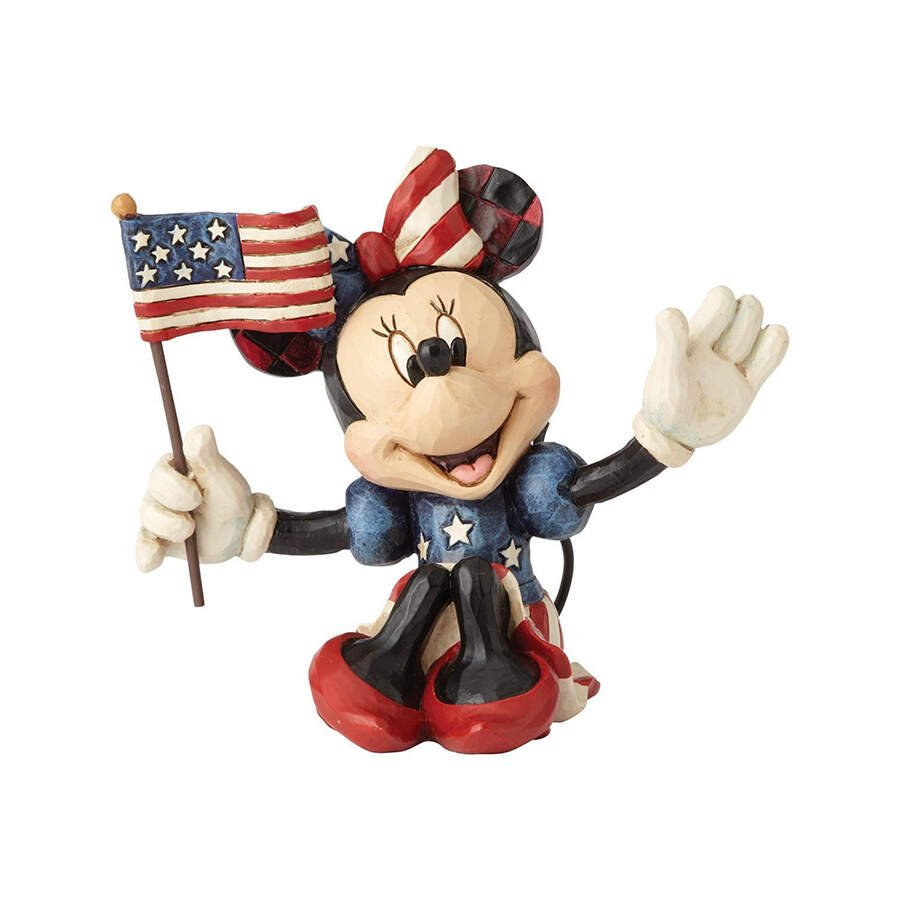 Mickey & Friends Patriotic Patriotic Minnie - Mini - No Box by Jim Shore-1
