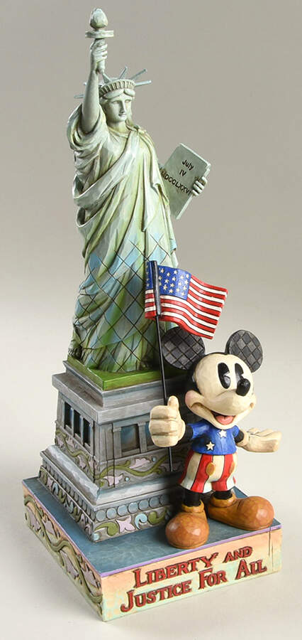 Mickey & Friends Patriotic Liberty & Justice For All - Boxed by Jim Shore-1