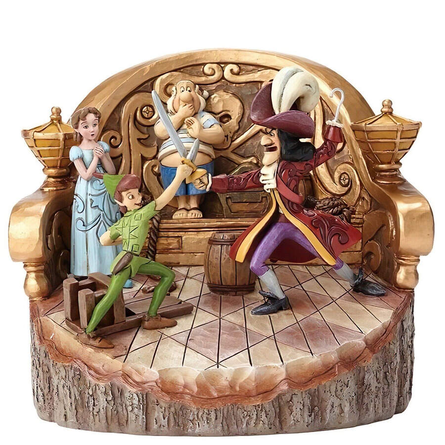 Peter Pan-Disney Traditions Daring Duel - Carved By Heart - No Box by Jim Shore-1