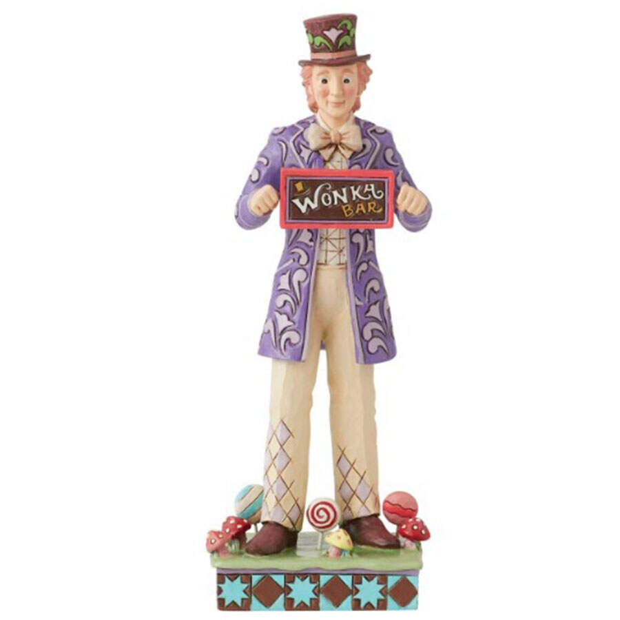 Willy Wonka & Chocolate Factory Golden Ticket-Rotating Bar - Boxed by Jim Shore-1