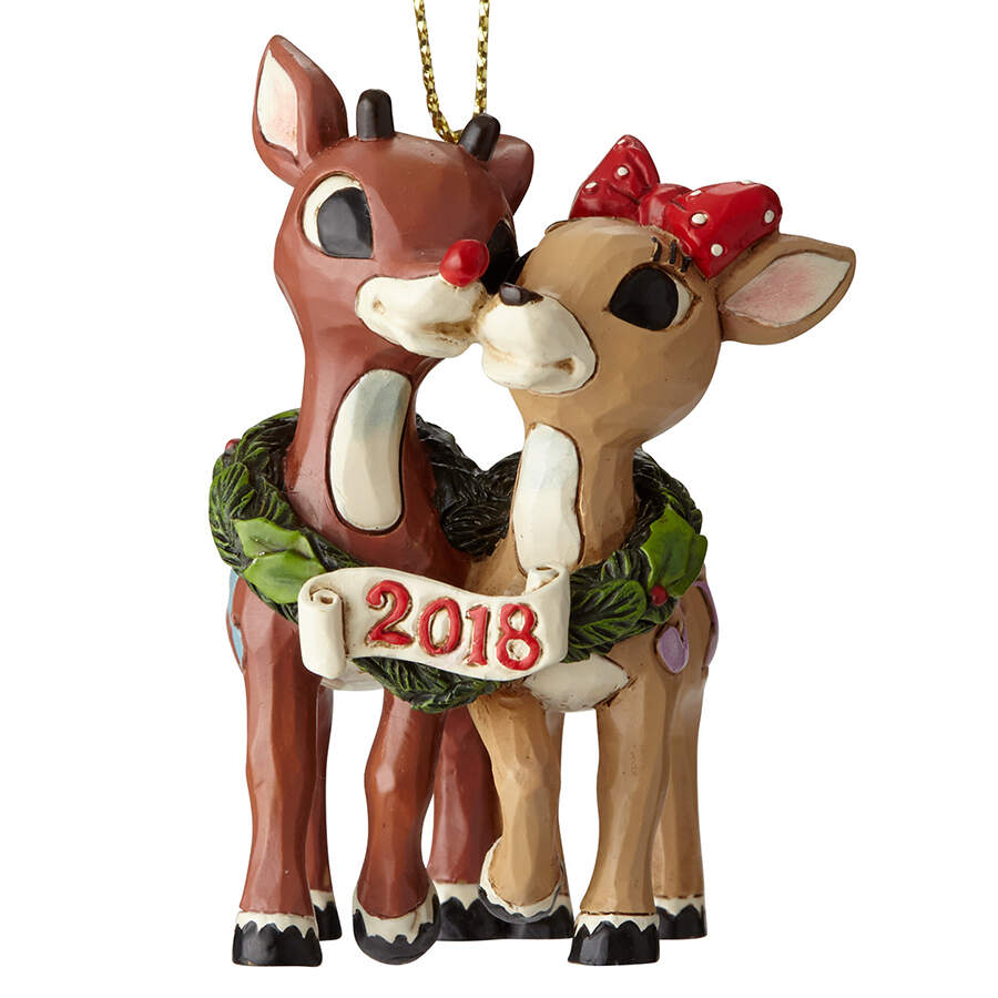 Annual Rudolph Ornaments Rudolph And Clarice - Boxed by Jim Shore-1