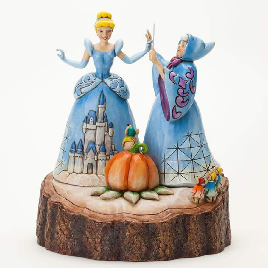 Cinderella-Disney Traditions Magical Transformation - Carved By Heart - Boxed by Jim Shore-1